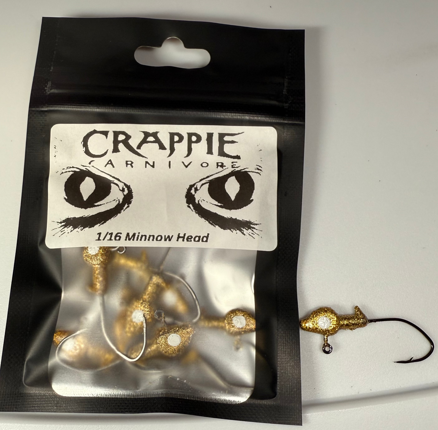 Jig Head Minnow 10/Pack (Disco Gold)