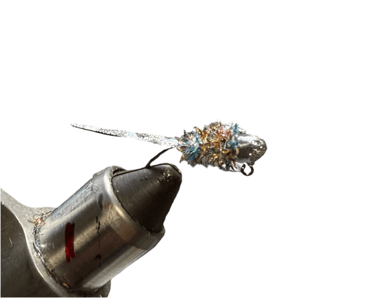 Crappie Jig - Silver Rainbow Wedge Tail, colorful fishing lure, designed for crappie fishing, 3 pack.