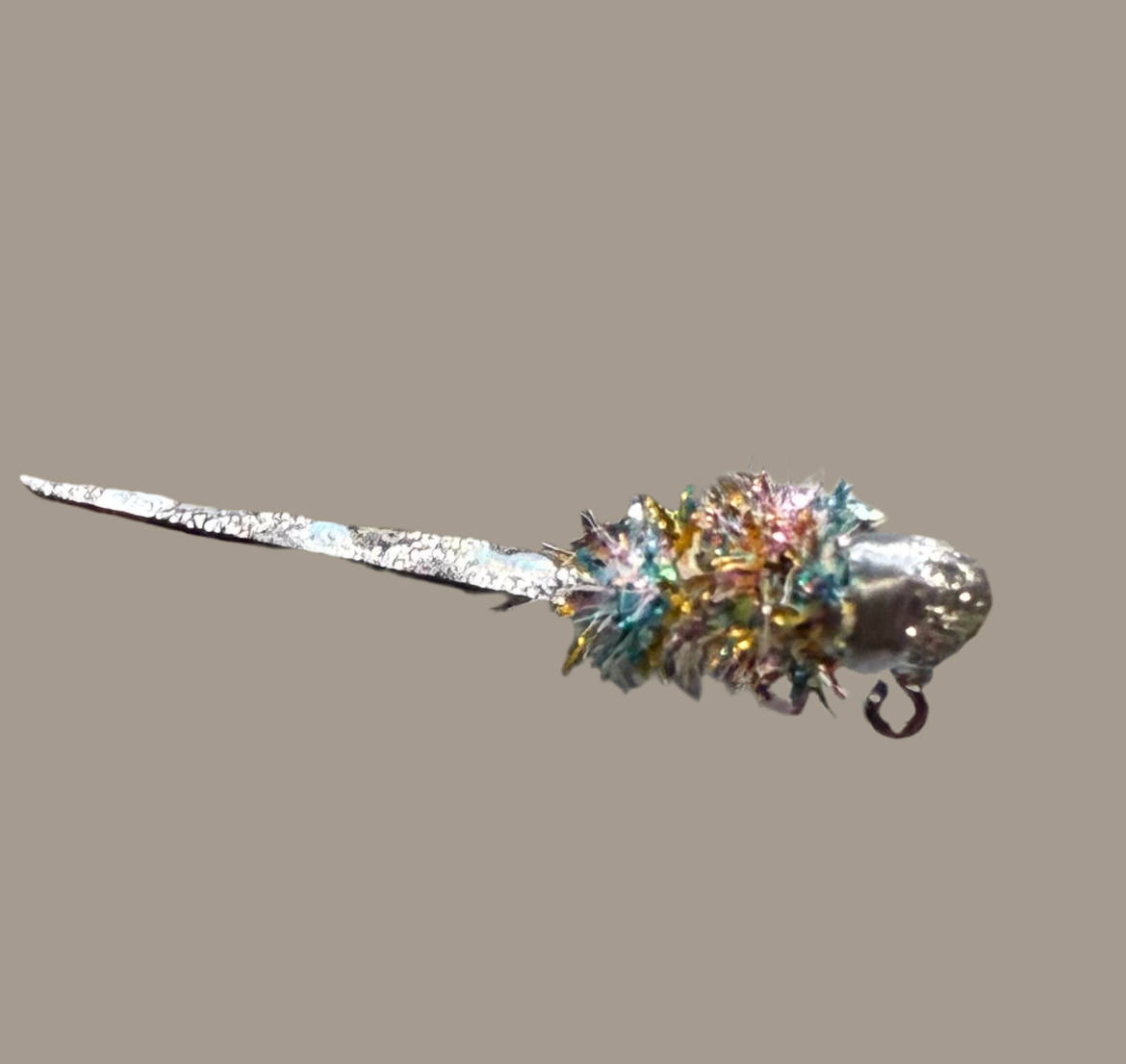 Silver Rainbow Wedge Tail