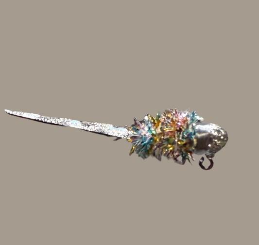 Silver Rainbow Wedge Tail