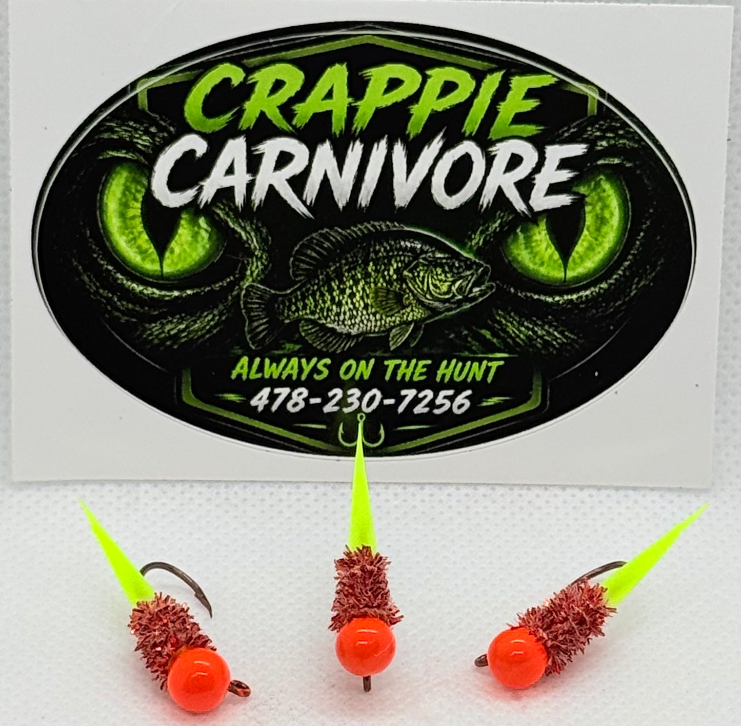 Wedge Tail Crappie Jigs 3/pack