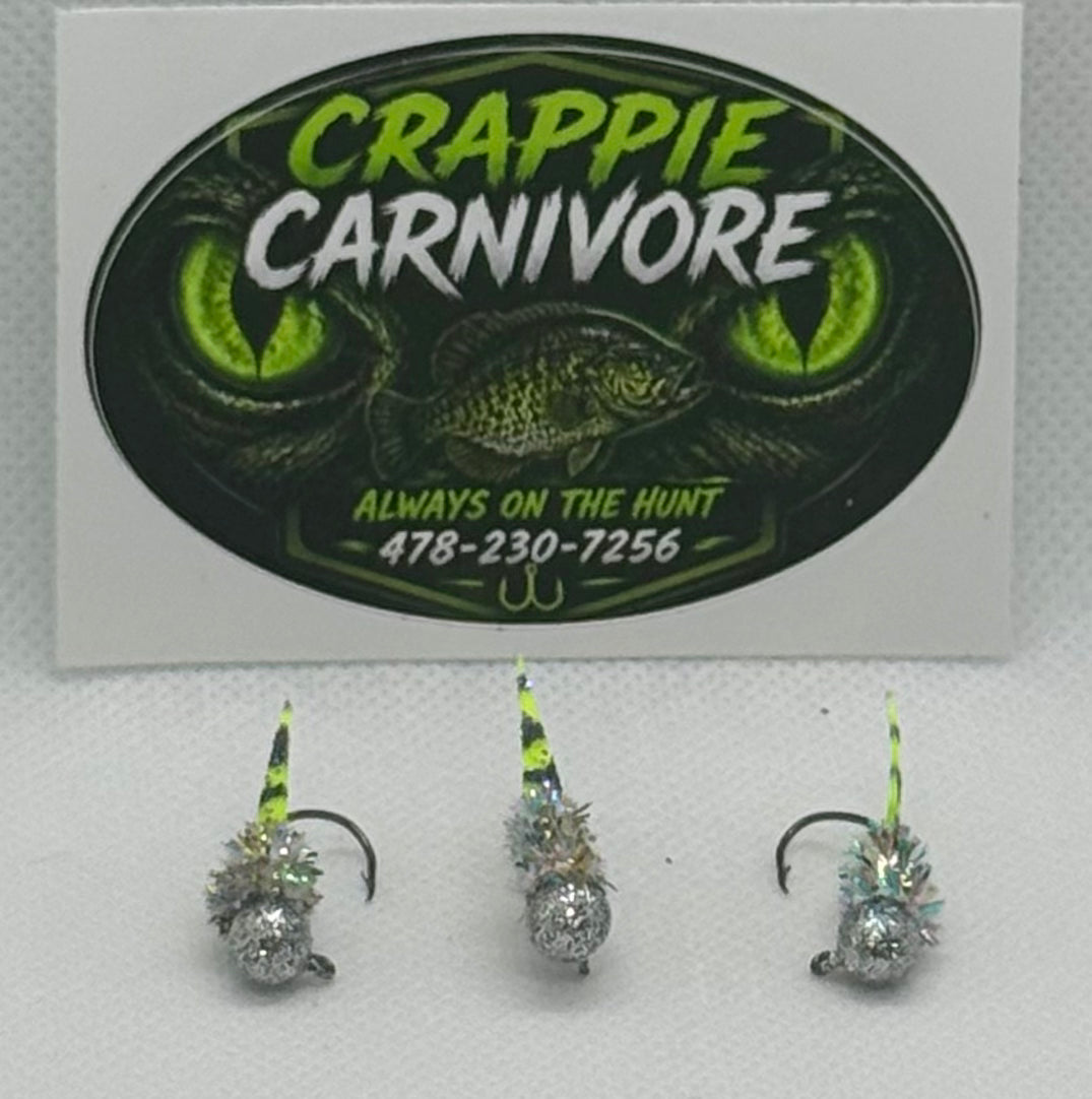 Wedge Tail Crappie Jigs 3/pack