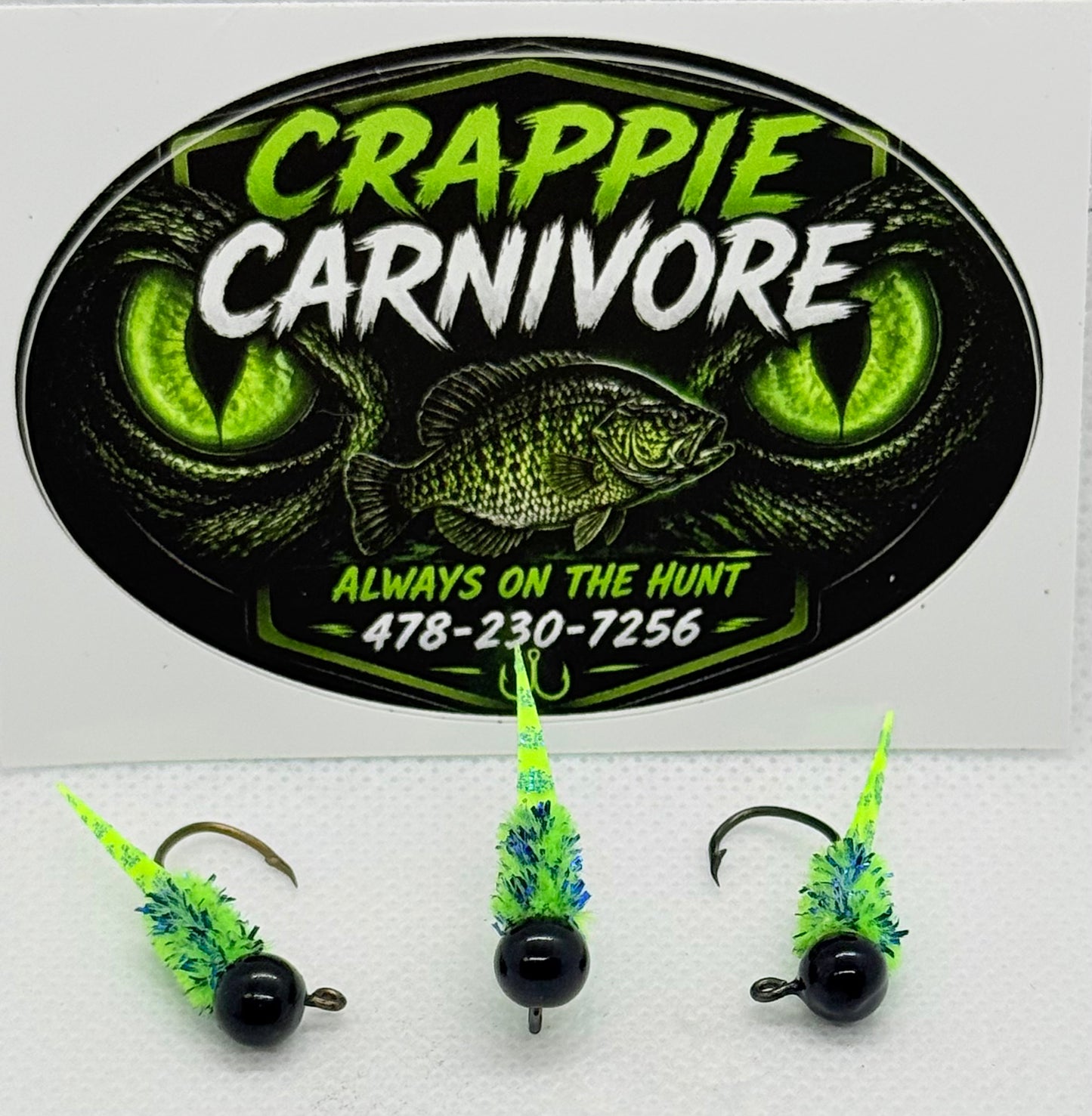Wedge Tail Crappie Jigs 3/pack
