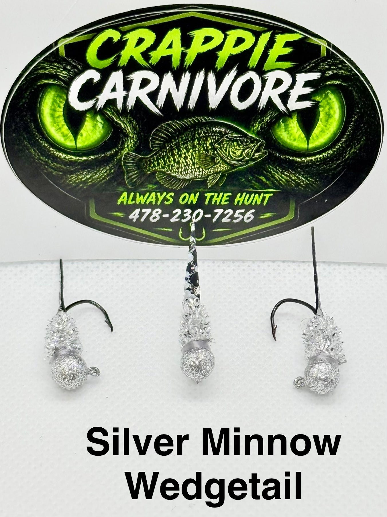 Wedge Tail Crappie Jigs 3/pack
