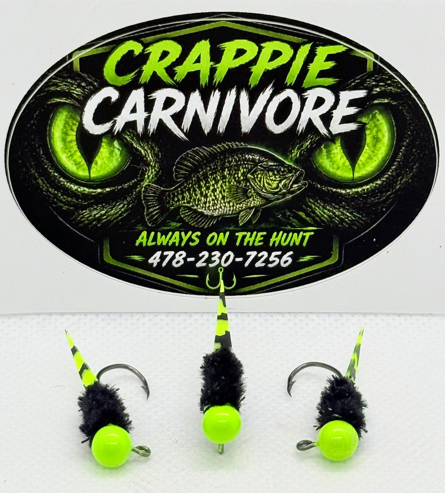 Wedge Tail Crappie Jigs 3/pack