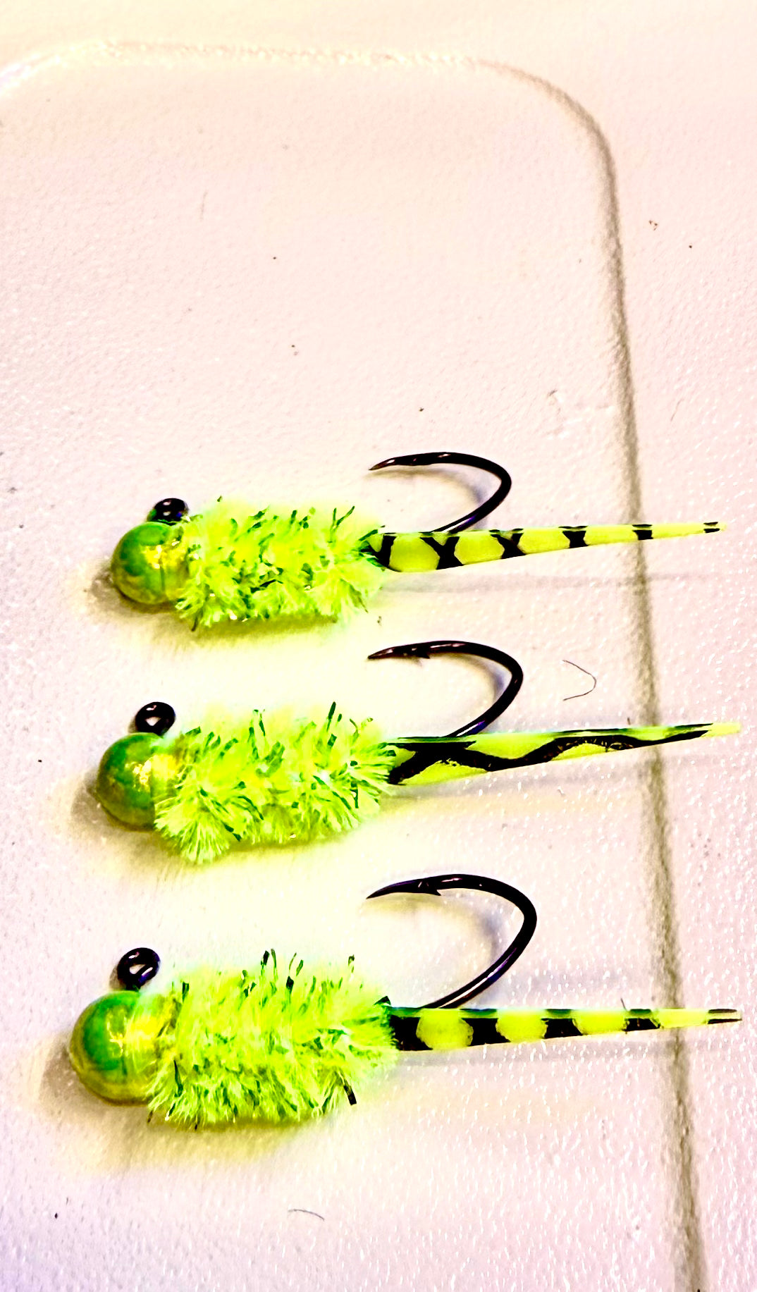 Wedge Tail Crappie Jigs 3/pack