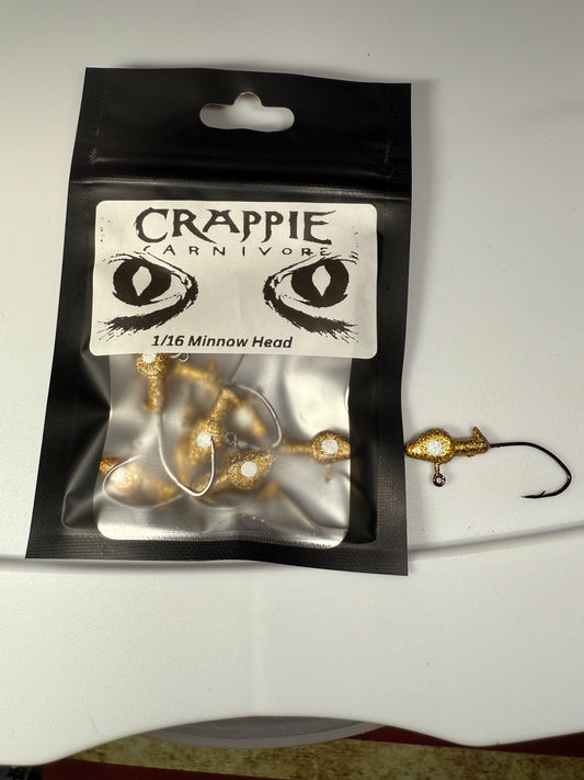 Minnow Jig Head 10/Pack (Disco Gold)
