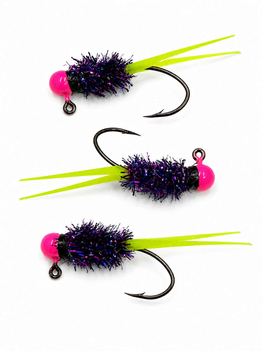 Wedge Tail Crappie Jigs 3/pack