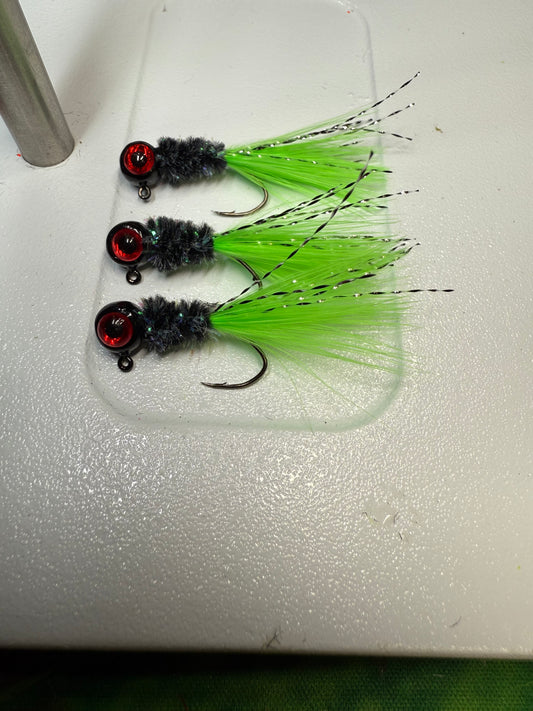 1/16oz Carnivore Hand Tied 3/pack
