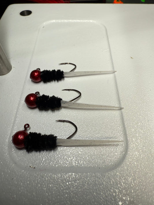 1/16oz Red Bug Wedgetail 3/Pack