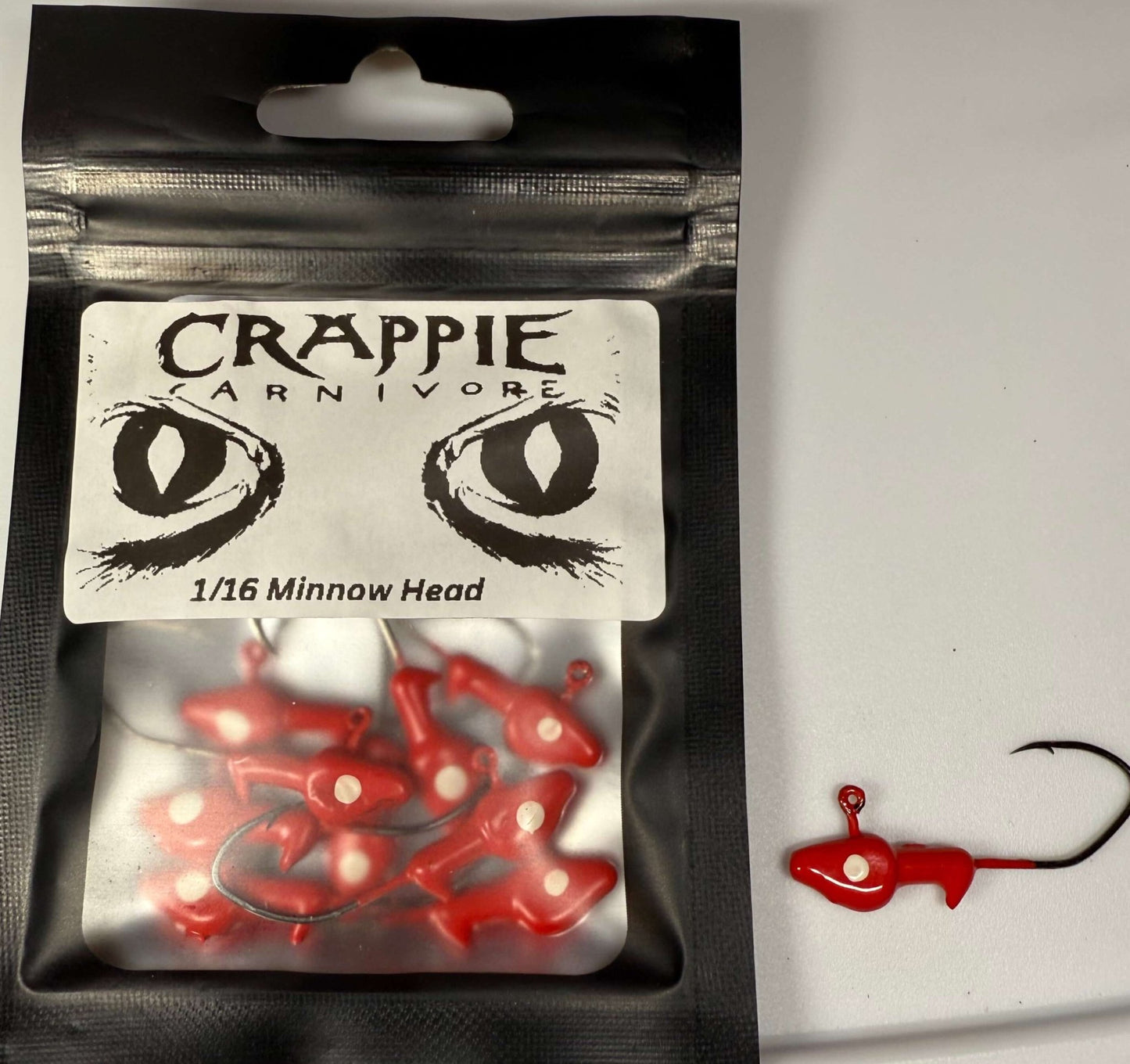Minnow Jig Head 10/pack - Crappie Carnivore