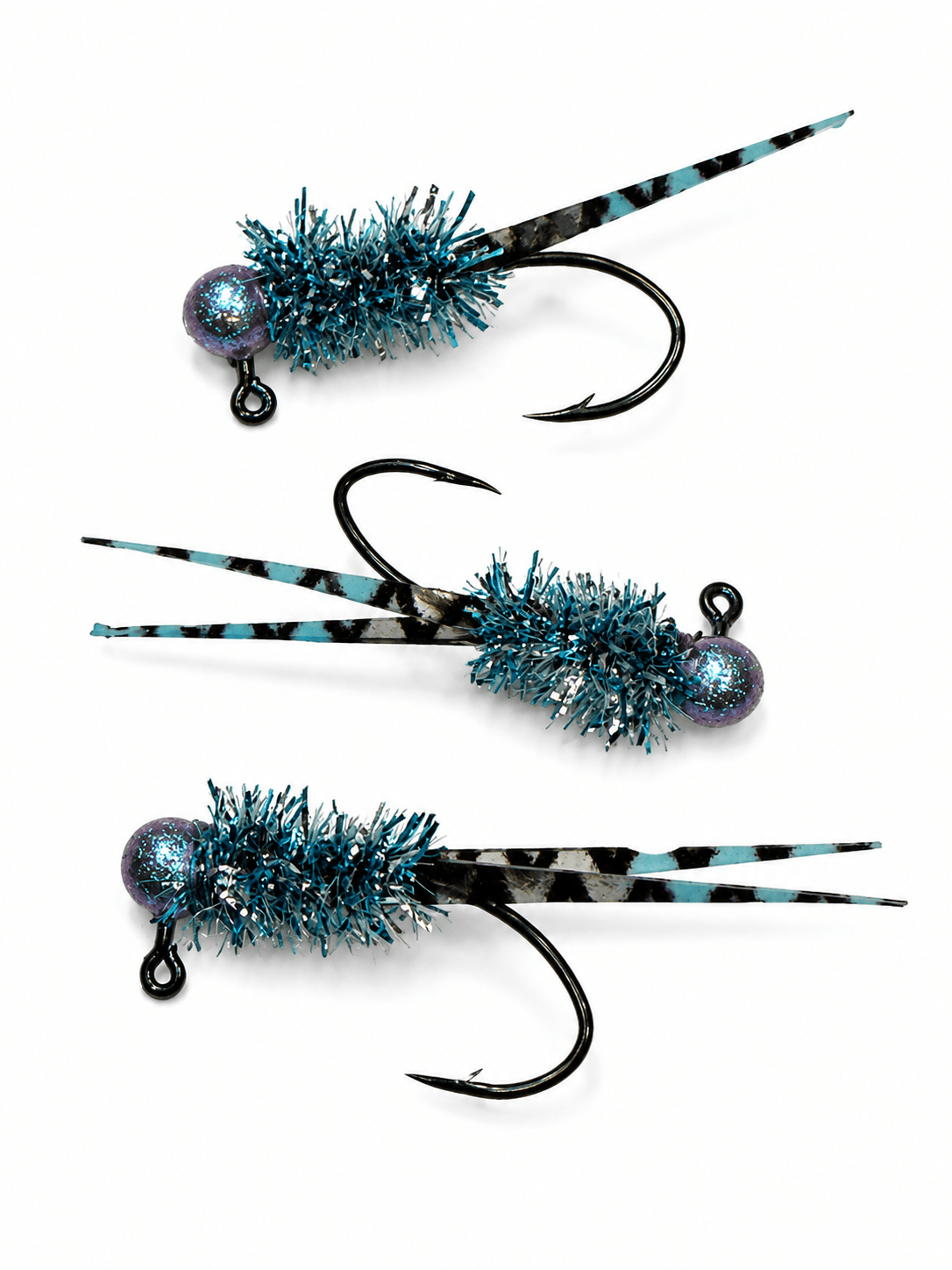 Wedge Tail Crappie Jigs 3/pack - Crappie Carnivore